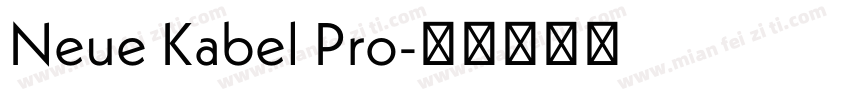 Neue Kabel Pro字体转换